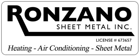 ronzano sheet metal|Ronzano Sheet Metal Inc, Air Conditioner & Furnace Repair.